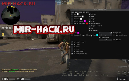 Бесплатный чит CSGOHACKED HvH 2137 для CS:GO