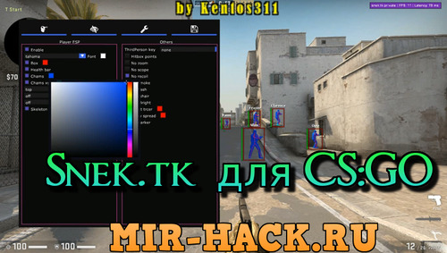 Чит Snek.tk для CS:GO бесплатно