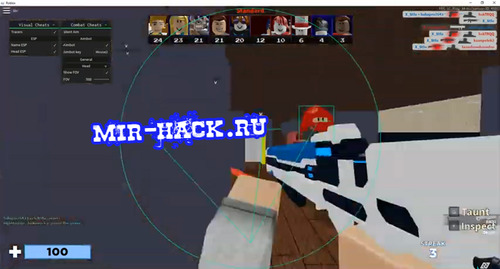 Чит AIM + ESP для Roblox игры бесплатно