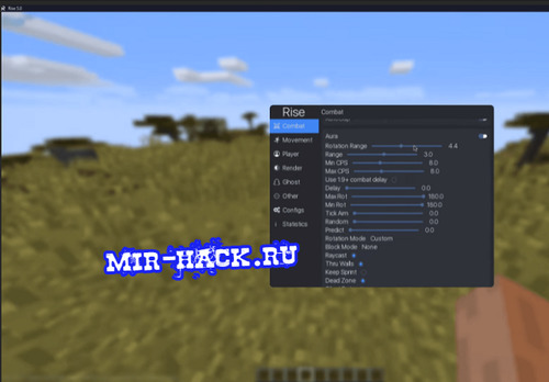 Бесплатный Rise Client для MineCraft