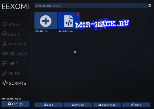 Чит Eexomi LUA scripts для CS:GO