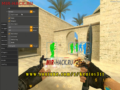 Чит Cocain V4 для CS:S V34 ( FakeLag, Aim, Trigger, ESP, Chams, Anti-Aim )