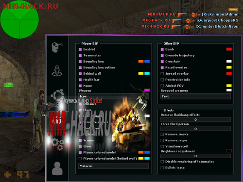 Чит NorAdrenaline для CS 1.6
